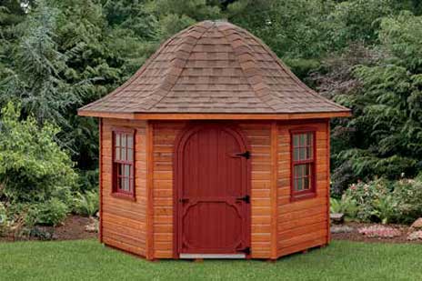 amish custom corner sheds
