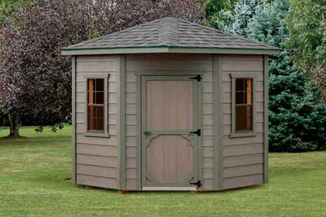 corner sheds